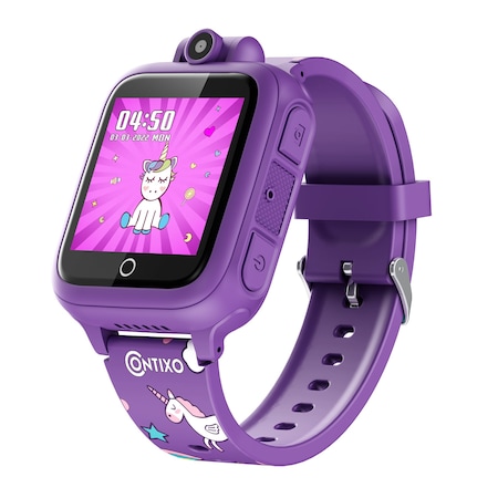 Contixo KW1 Smart Watch for Kids with Educational Games, HD Touch Screen, Camera & MP3 Music Player, Purple KW1-Purple